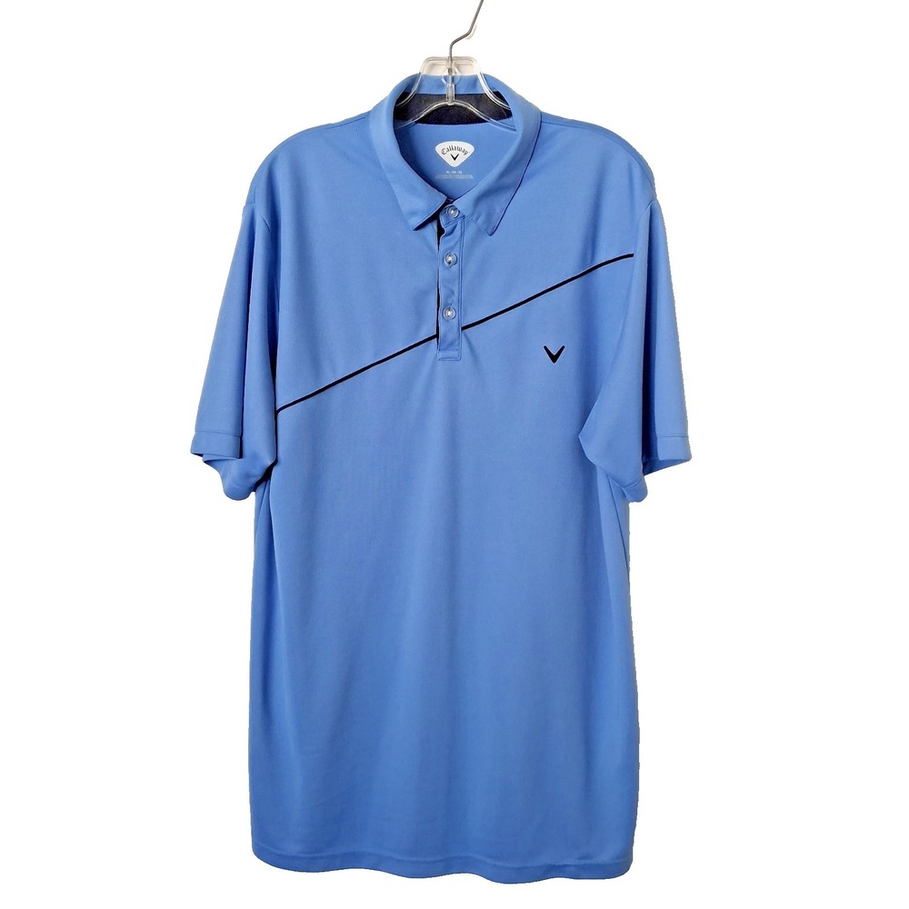 Callaway Golf Polo Men's XL Blue Lightweight Performance Short Sleeve